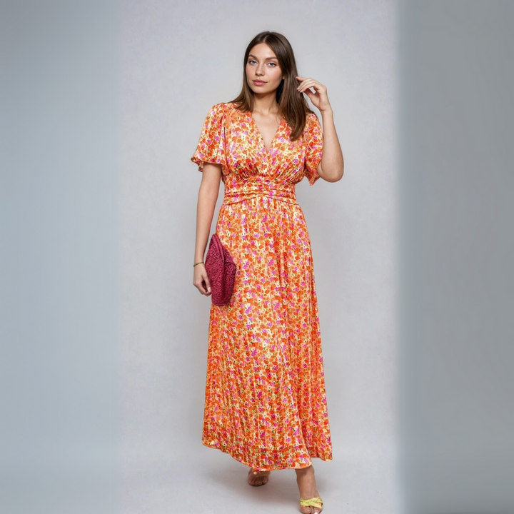 Pauline - Vestido Longo com Design Floral