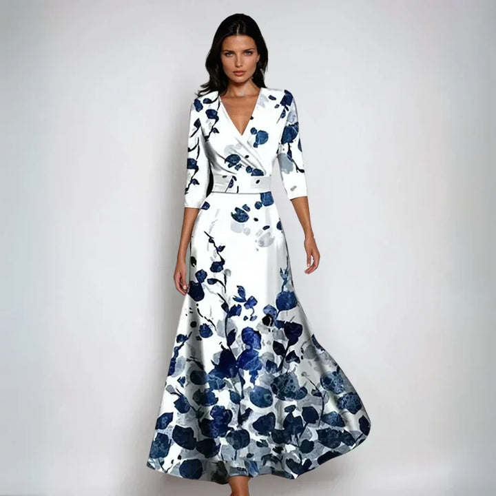 Emily | Vestido Floral Estiloso com Laço