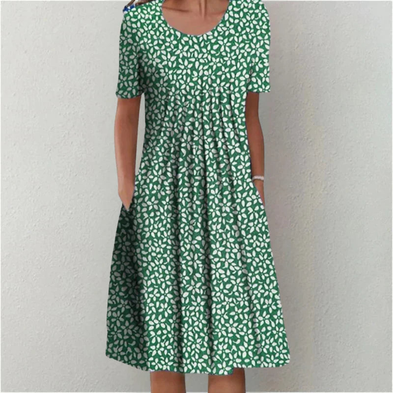 Sofia™ | Vestido Floral Estiloso e Casual com Bolsos