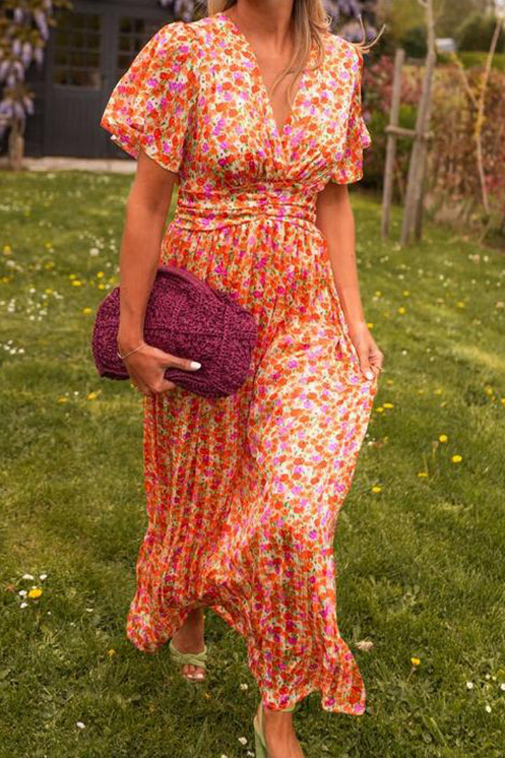 Pauline - Vestido Longo com Design Floral