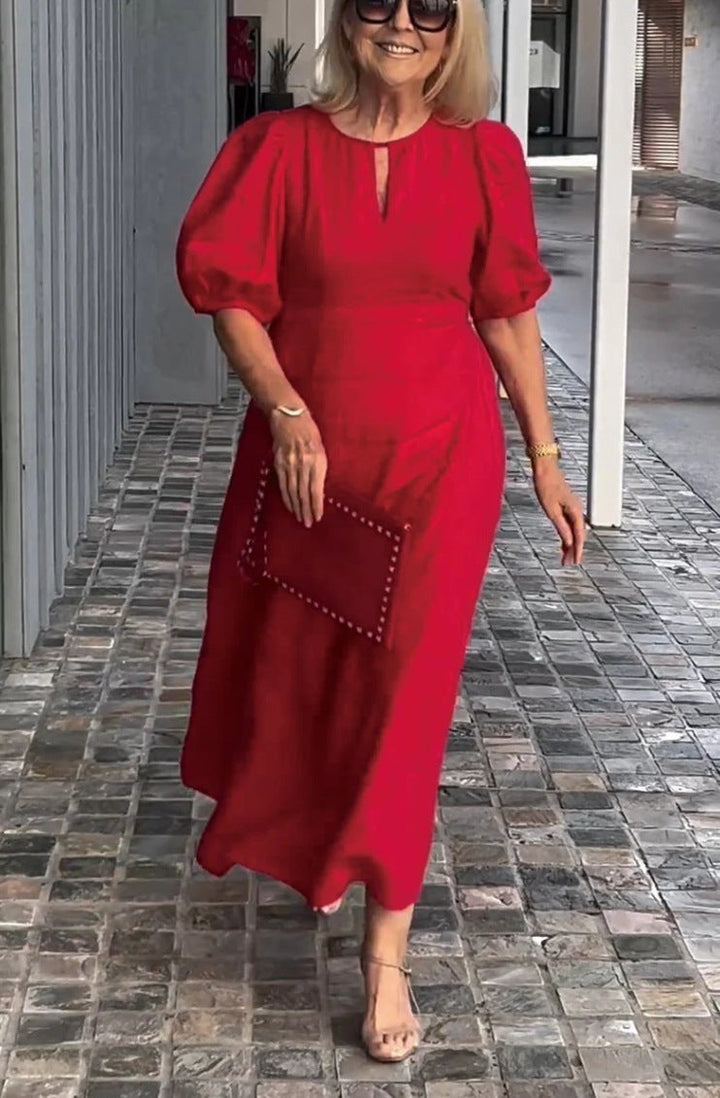 Juliana - Vestido Elegante com Mangas Bufantes