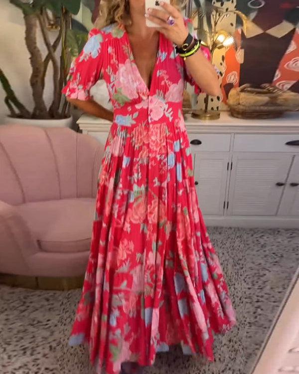 Floriana - Vestido Floral Vibrante