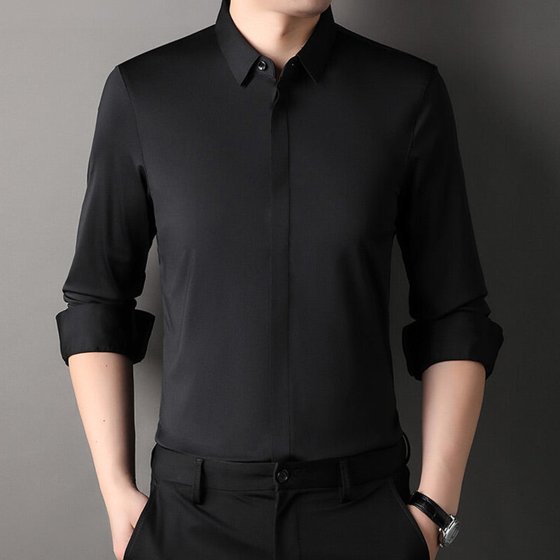 Laluna® | Camisa de stretch sem rugas para homens