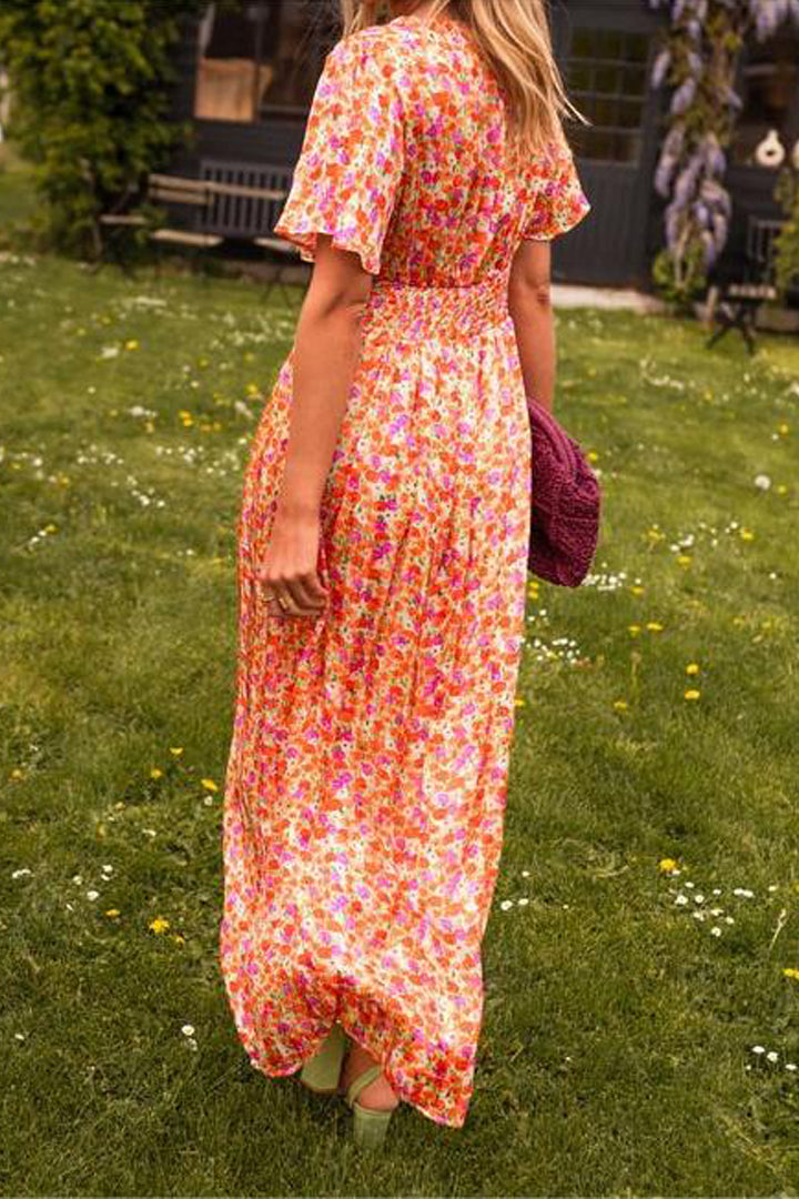 Pauline - Vestido Longo com Design Floral