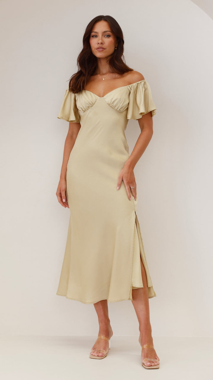 Vestido Midi Louisa - Oliva