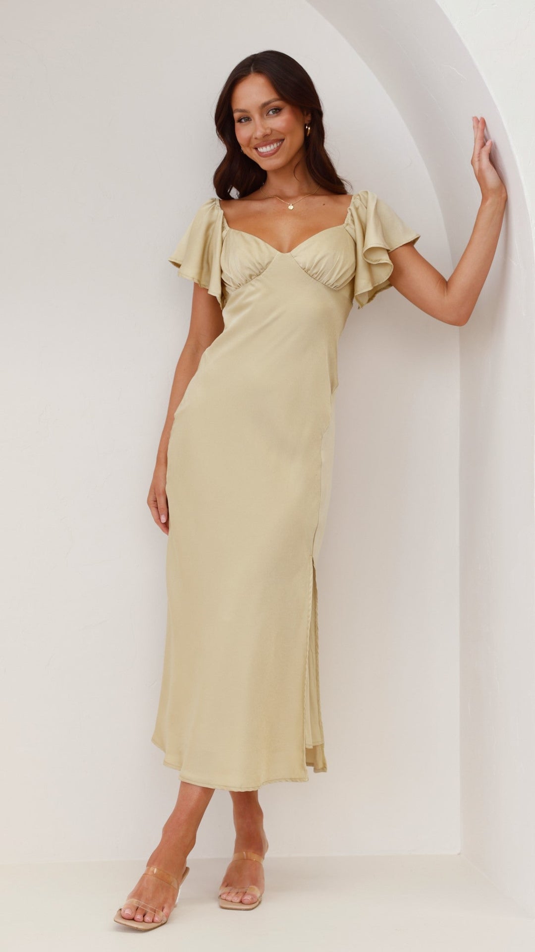 Vestido Midi Louisa - Oliva