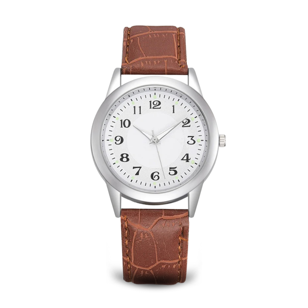 Relógio Minimalista Elegante em Aço Inoxidável