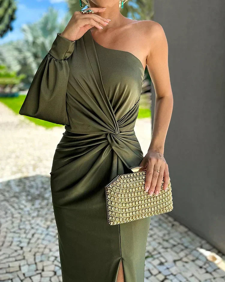 Talia – Vestido leve e drapeado