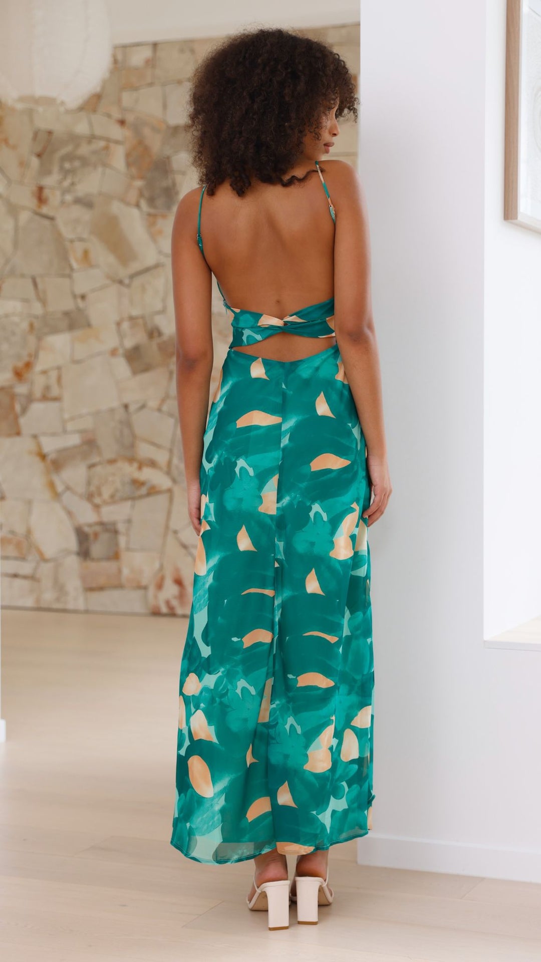 Robe Midi Margie - Estampa Verde