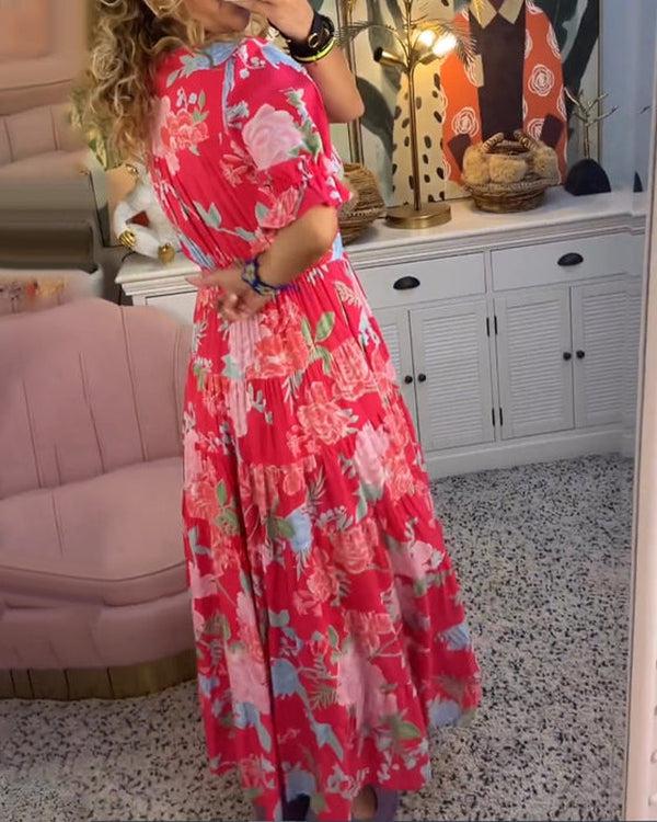 Floriana - Vestido Floral Vibrante