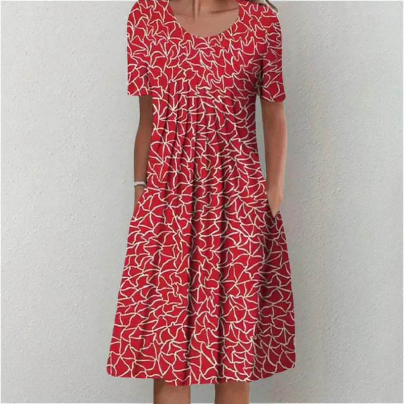 Sofia™ | Vestido Floral Estiloso e Casual com Bolsos