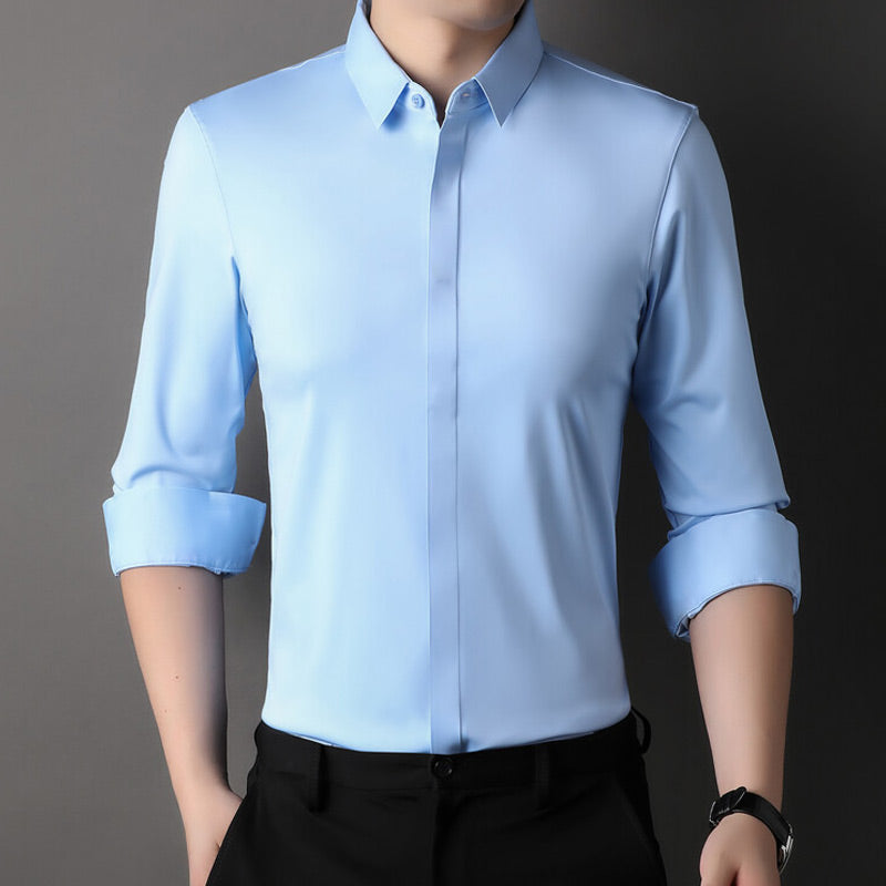 Laluna® | Camisa de stretch sem rugas para homens