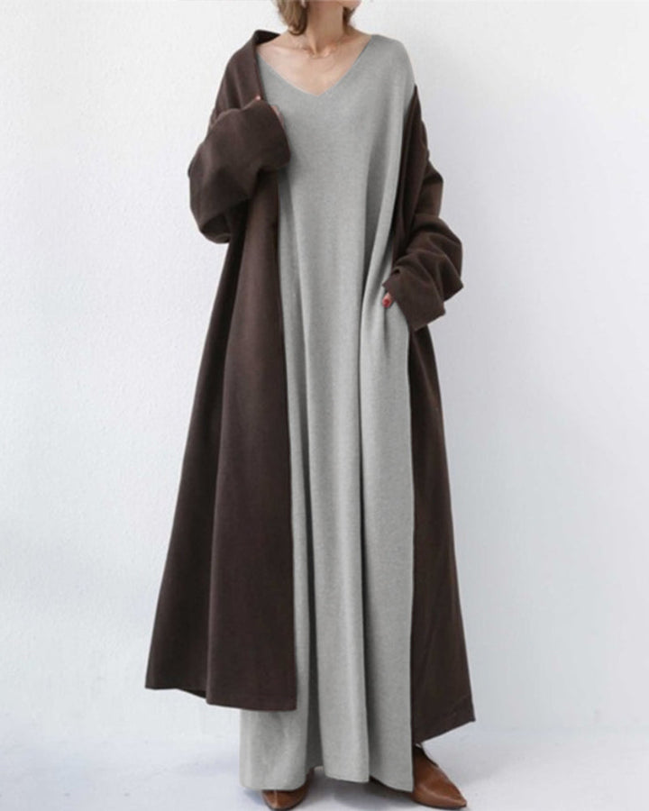 Eudora - Vestido V-Neck Elegante e Casual