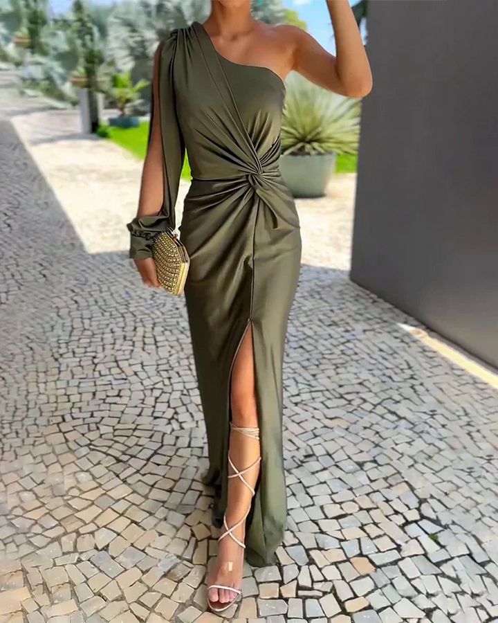 Talia – Vestido leve e drapeado