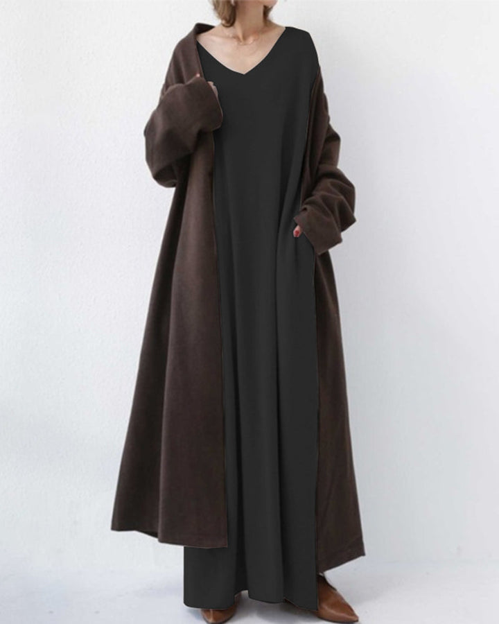 Eudora - Vestido V-Neck Elegante e Casual