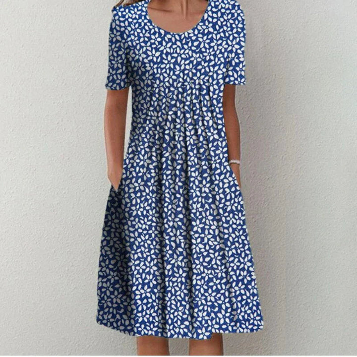 Sofia™ | Vestido Floral Estiloso e Casual com Bolsos