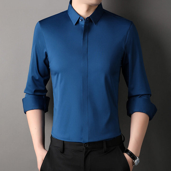 Laluna® | Camisa de stretch sem rugas para homens