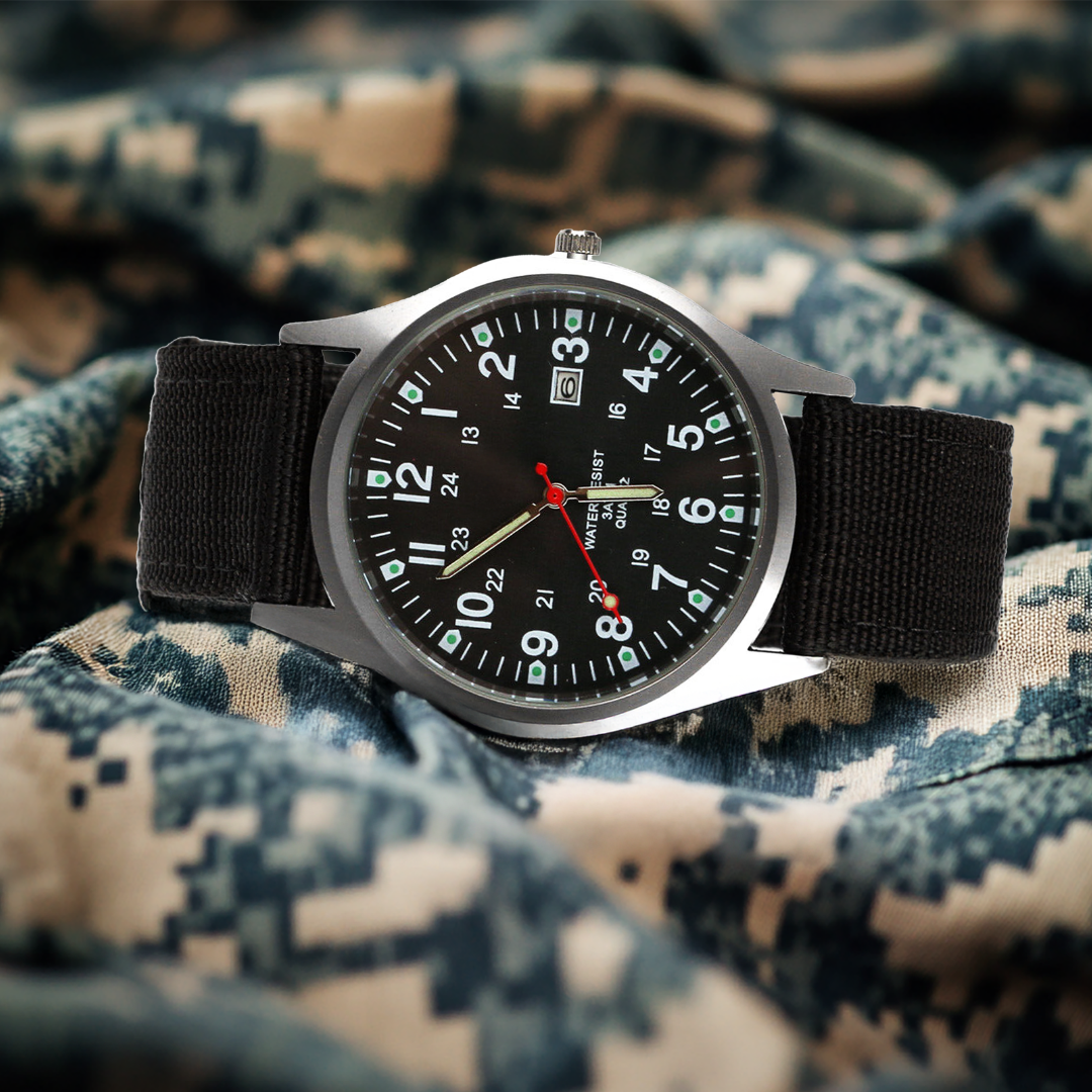 Relógio de Pulso Casual Inspirado em Militar