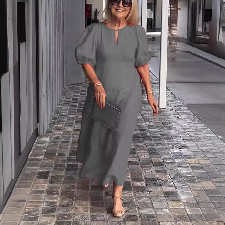 Juliana - Vestido Elegante com Mangas Bufantes