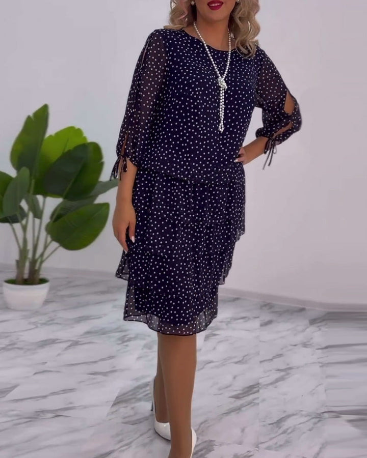 Tilly - Vestido Camponês de Poá
