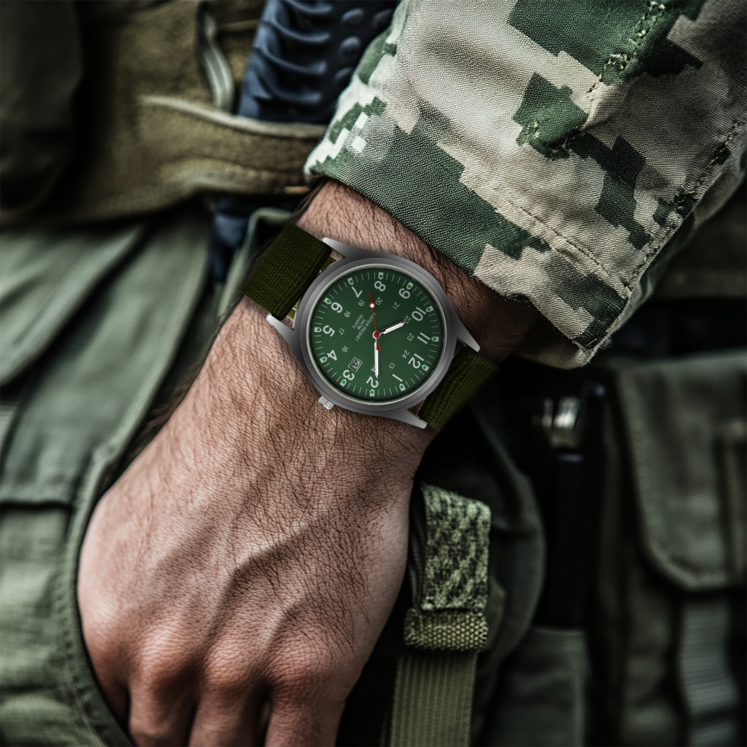 Relógio de Pulso Casual Inspirado em Militar