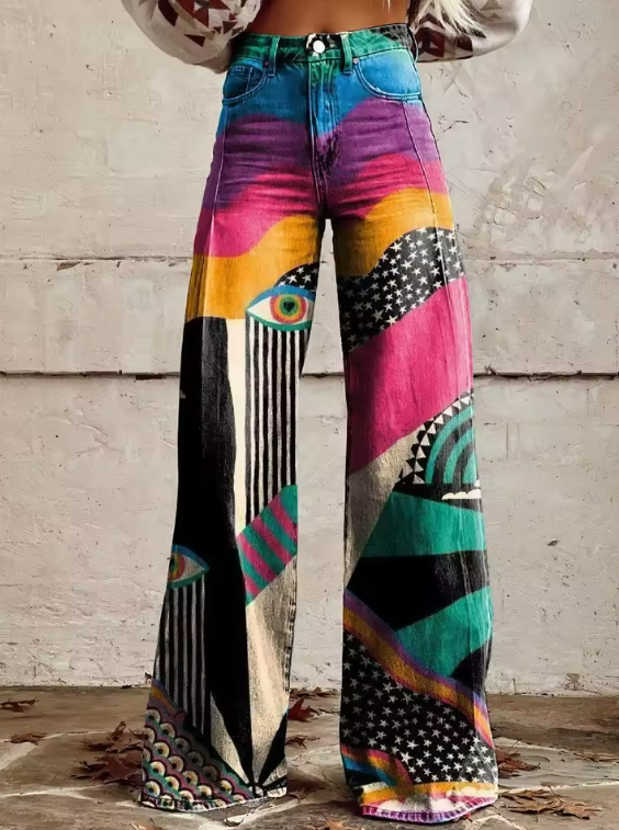 Talia - Calça Flare Boêmia