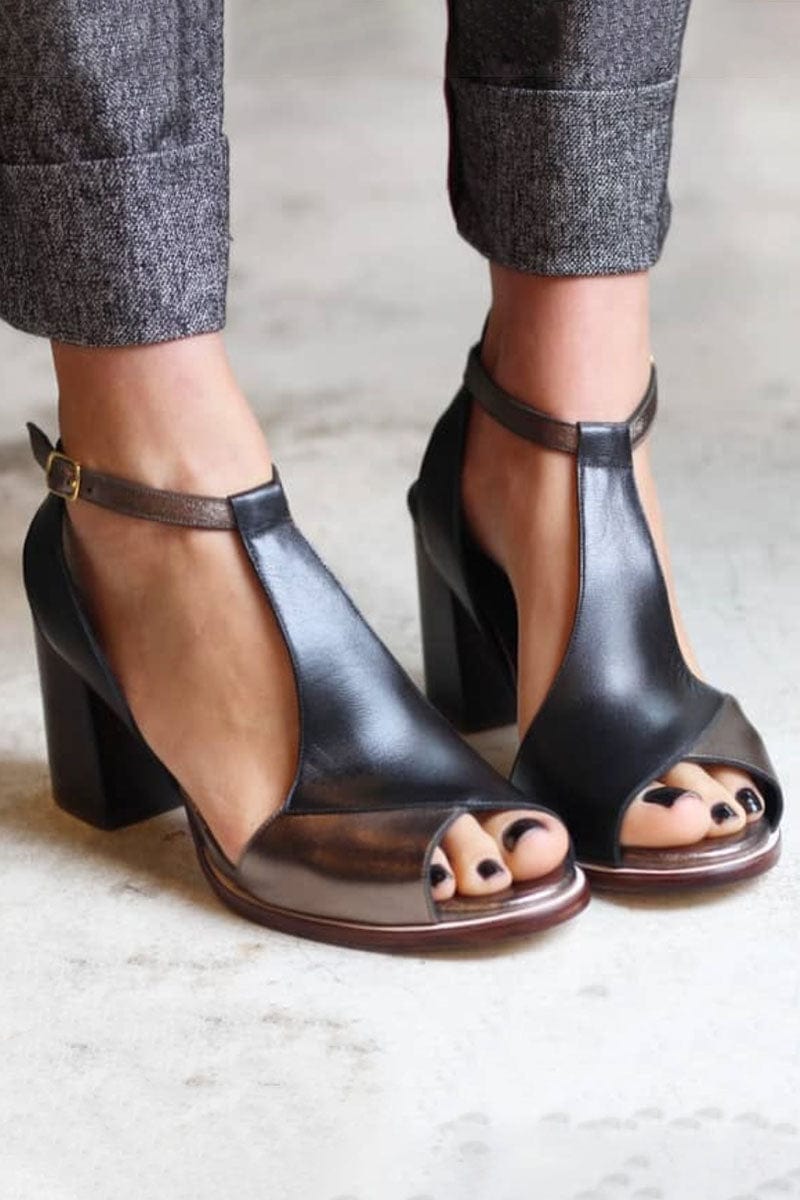 Sandálias Patchwork Anyao