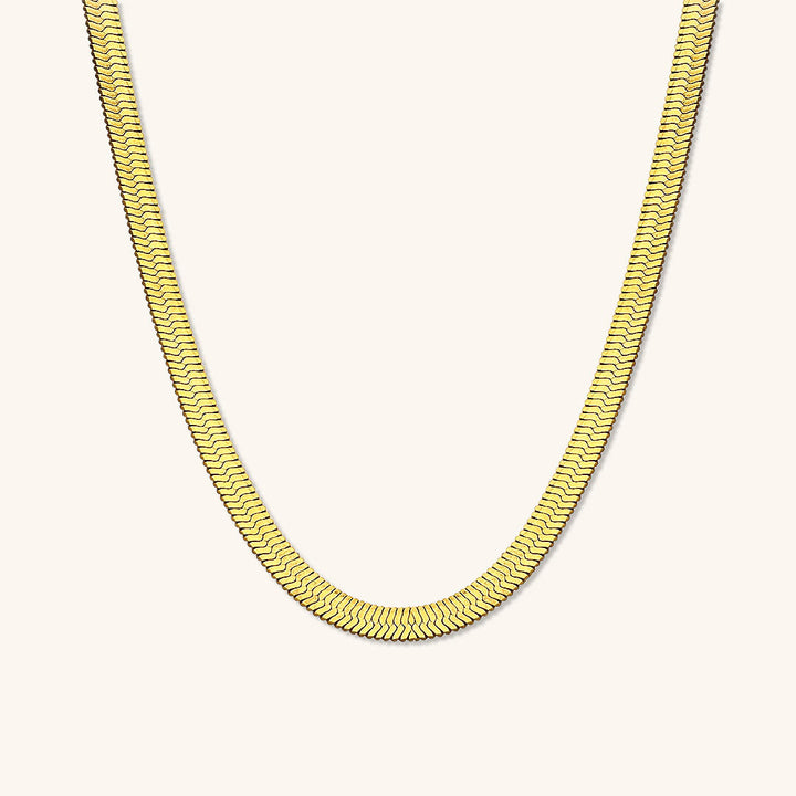 Colar Elysian Gold com Padrão de Escama de Peixe