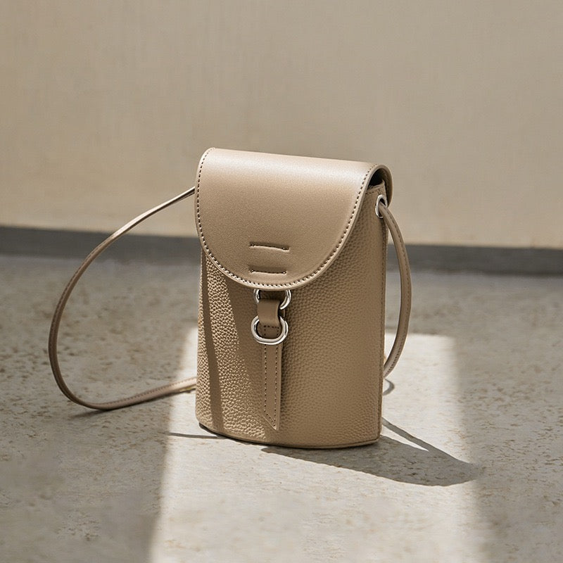 Bolsa de Telefone Mini Transversal em Couro Legítimo