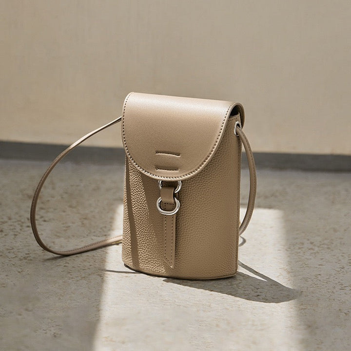 Bolsa de Telefone Mini Transversal em Couro Legítimo