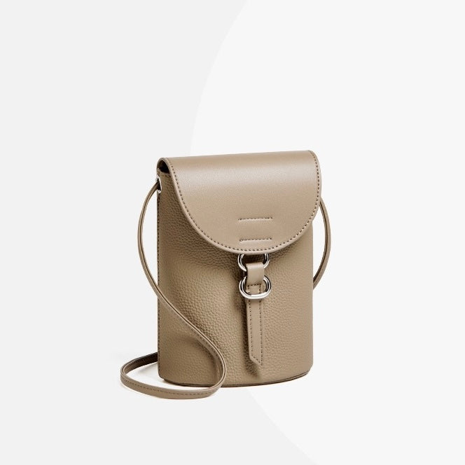 Bolsa de Telefone Mini Transversal em Couro Legítimo