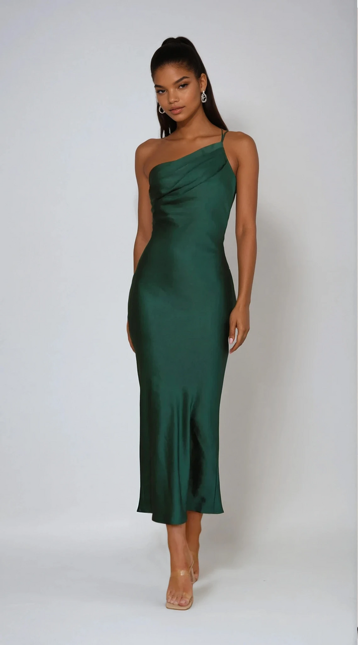 Robe Midi Josephina - Verde Esmeralda