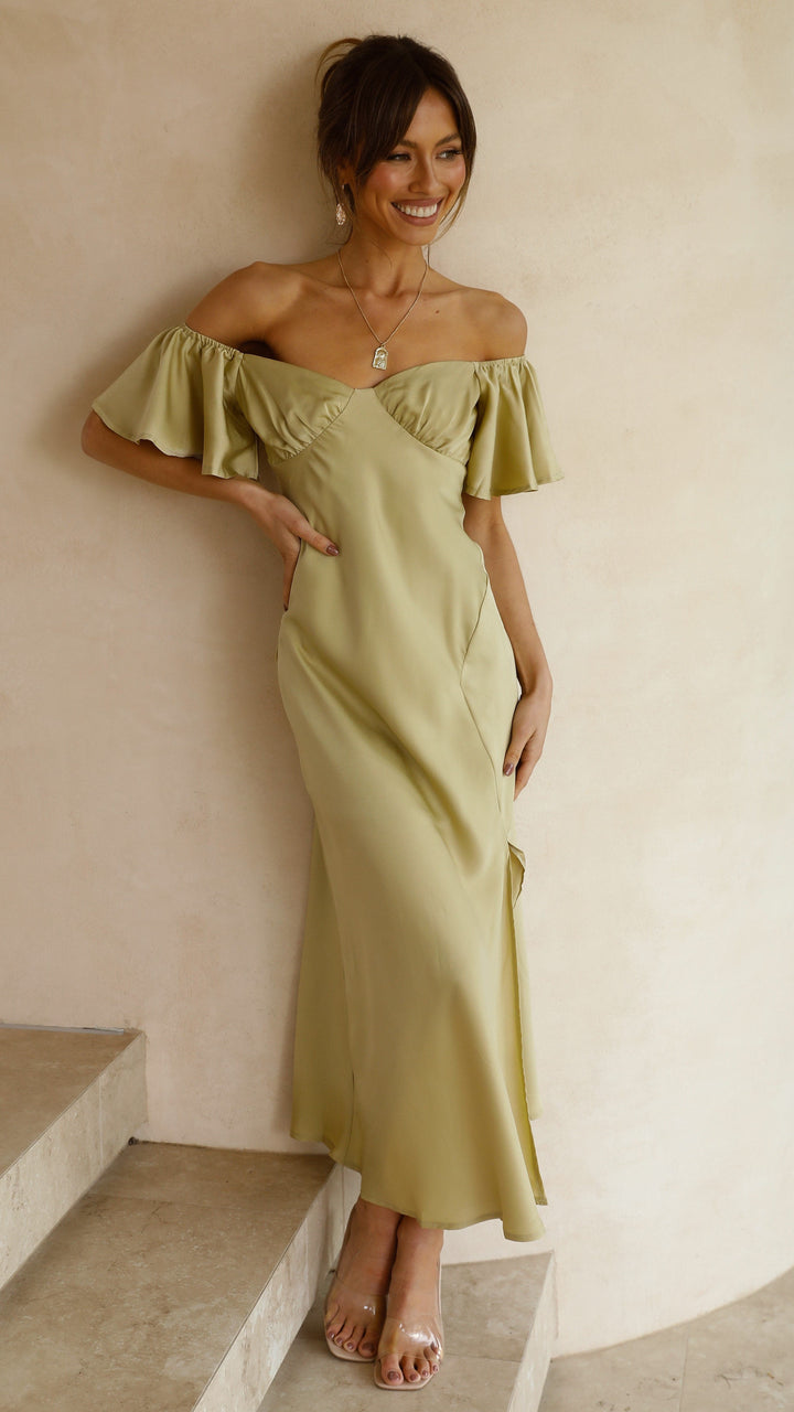 Vestido Midi Louisa - Oliva