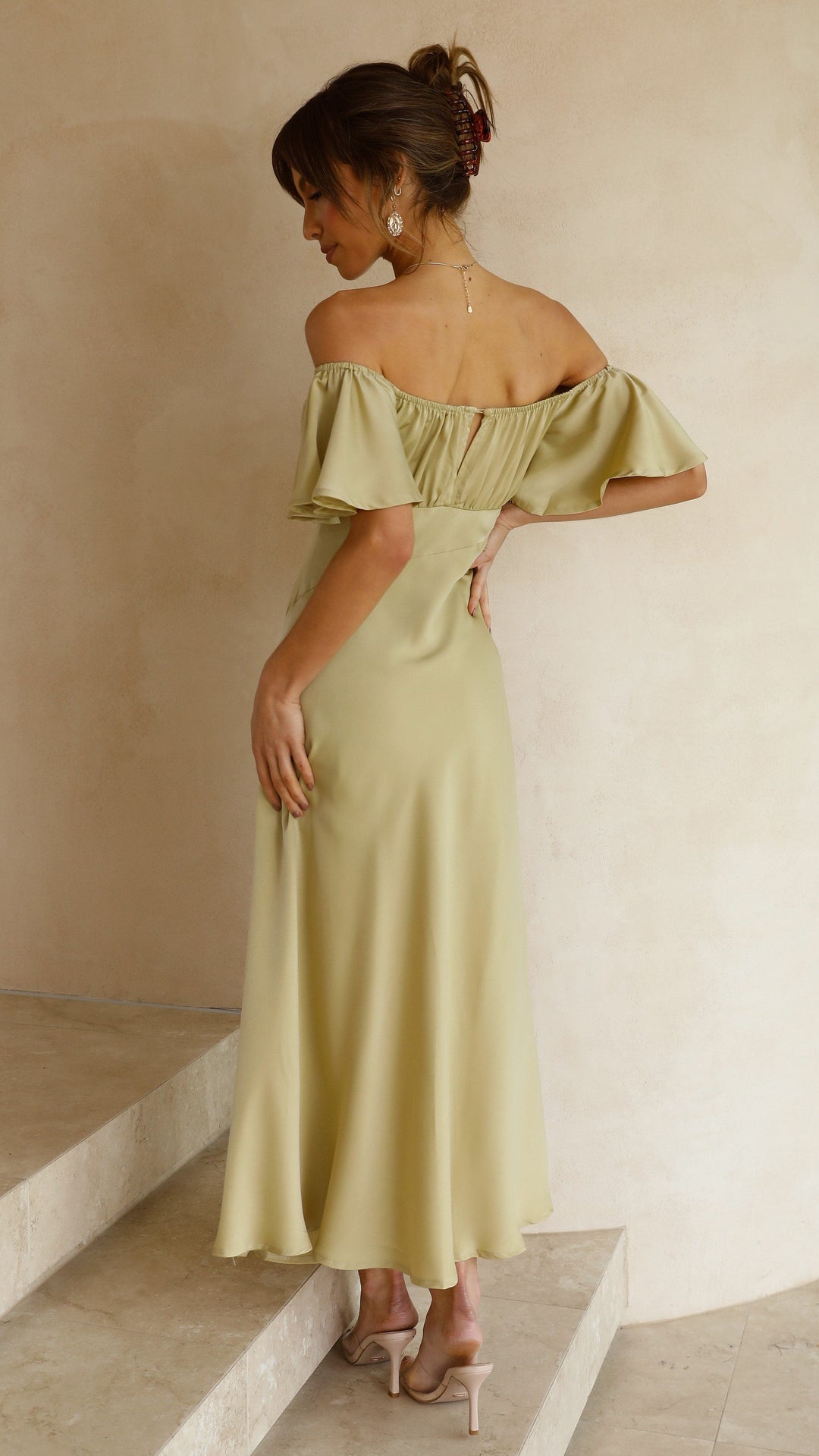 Vestido Midi Louisa - Oliva