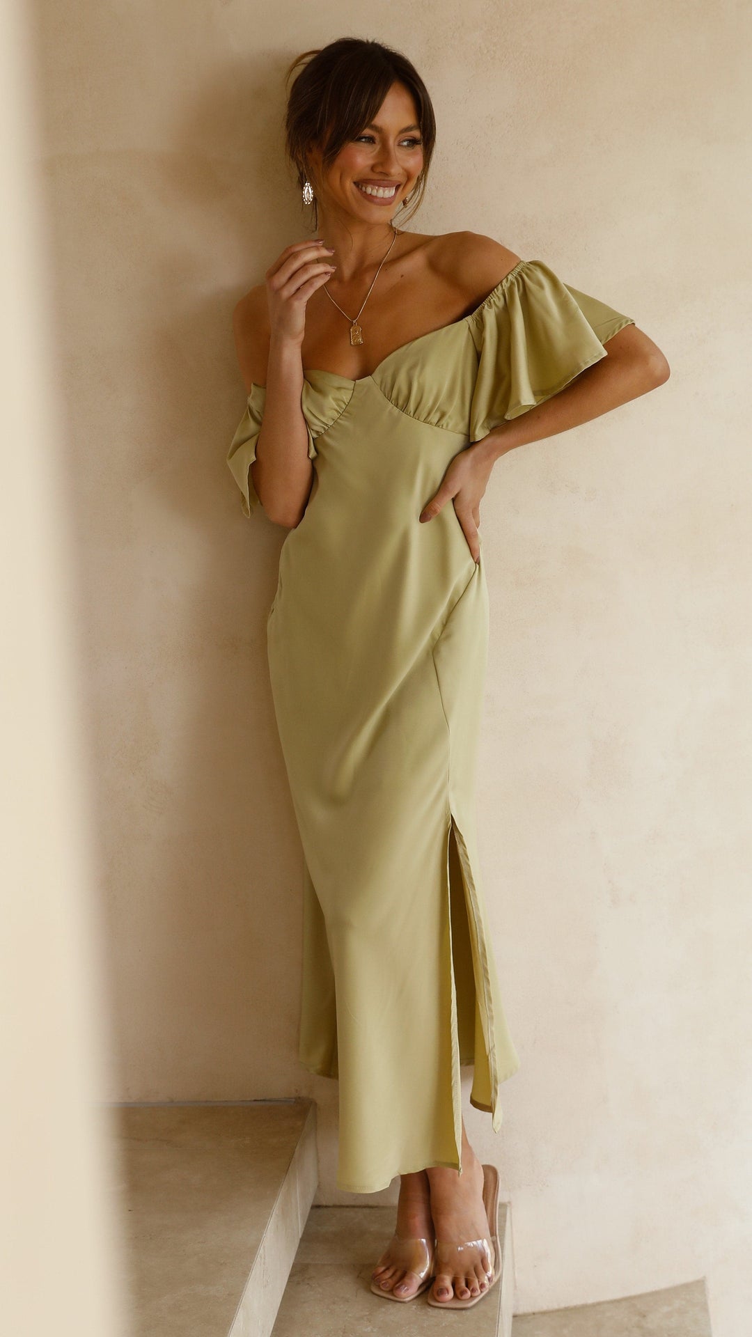 Vestido Midi Louisa - Oliva