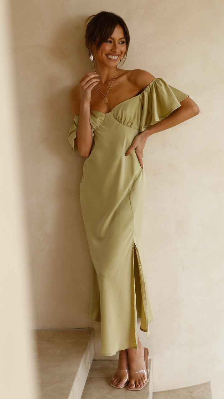 Vestido Midi Louisa - Oliva