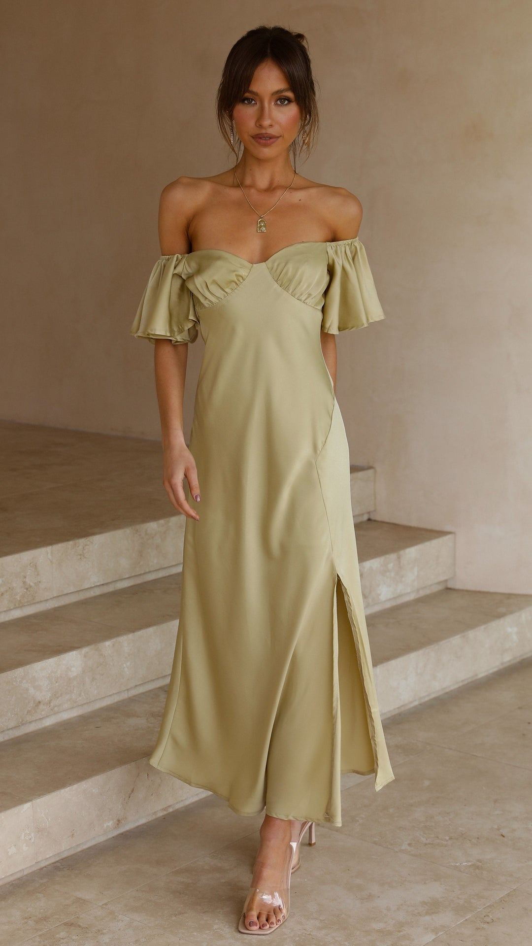 Vestido Midi Louisa - Oliva