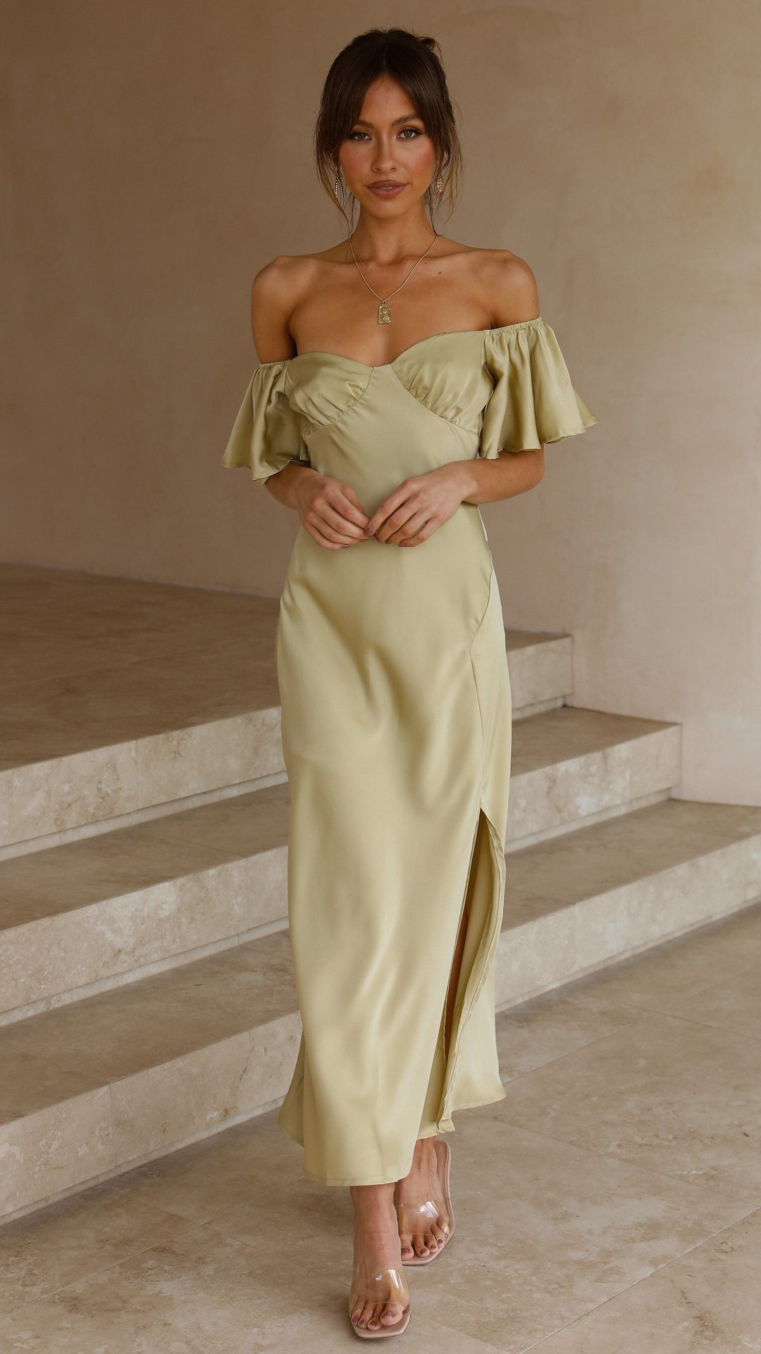Vestido Midi Louisa - Oliva