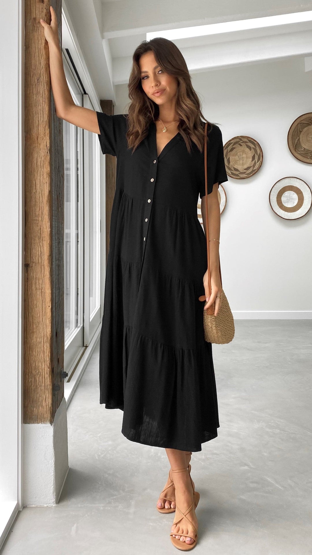Vestido Midi Kimberly - Preto