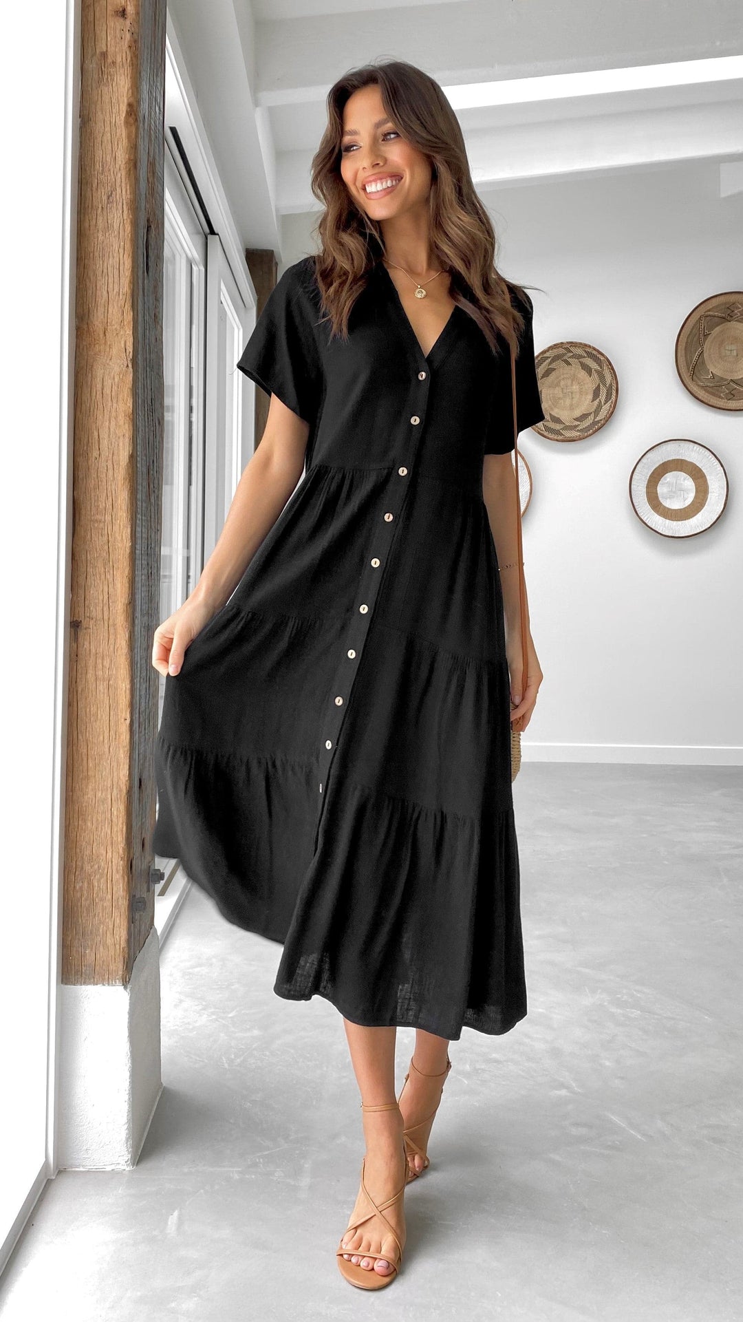 Vestido Midi Kimberly - Preto
