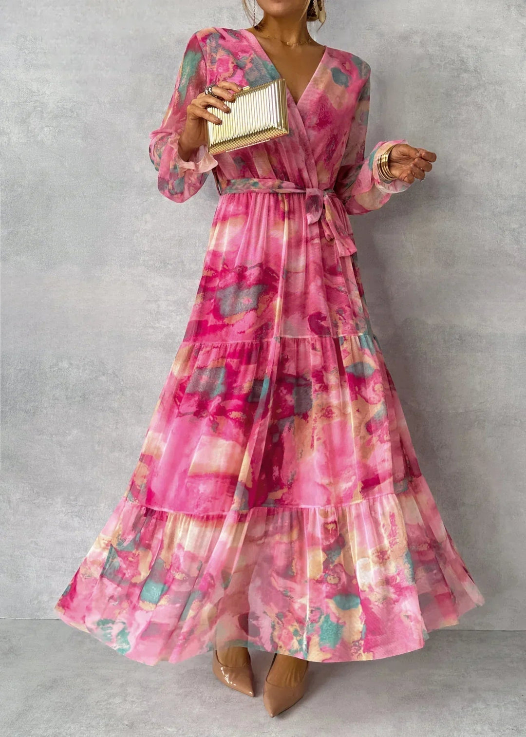 Hazel™ | Vestido envelope com estampa floral