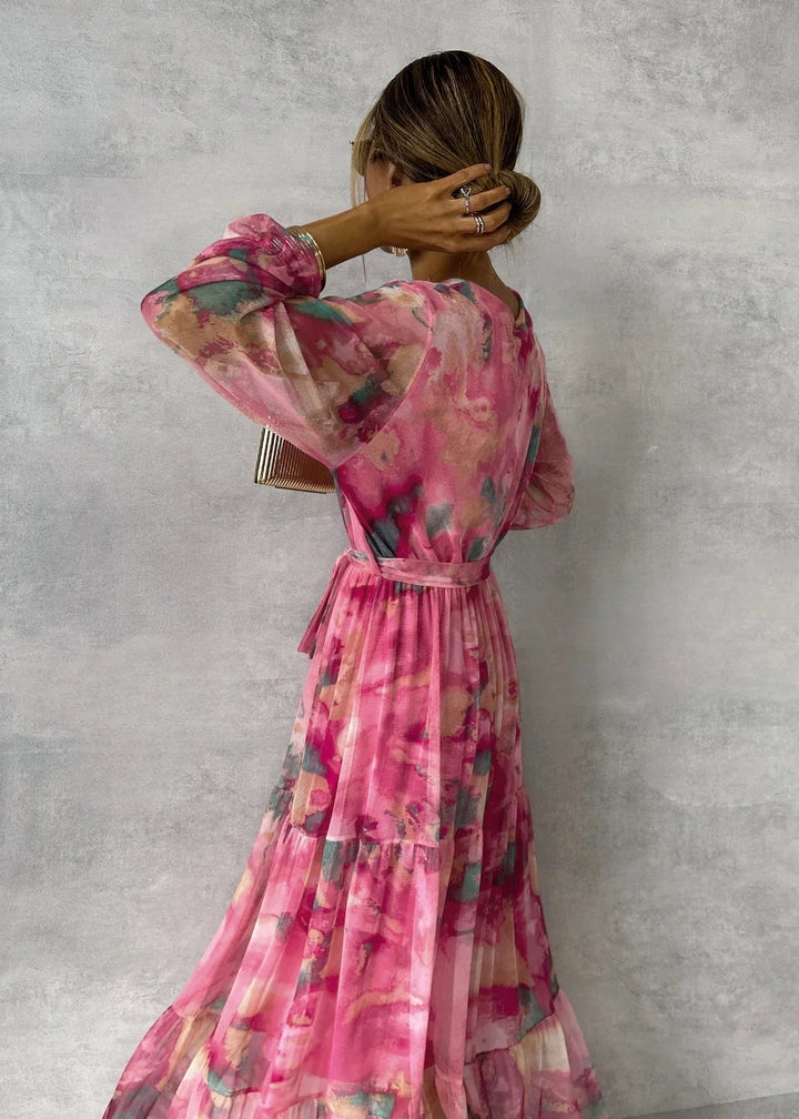 Hazel™ | Vestido envelope com estampa floral