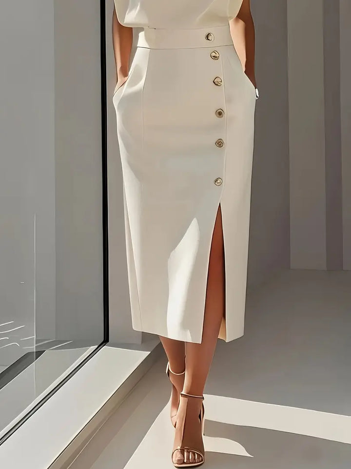 Dolly - Vestido Midi com Fenda Lateral
