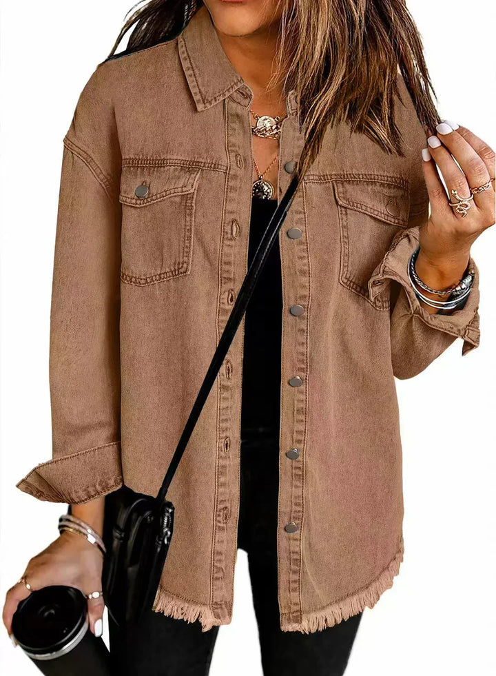 ROXANE™ - Jaqueta Jeans Clássica do Dia a Dia