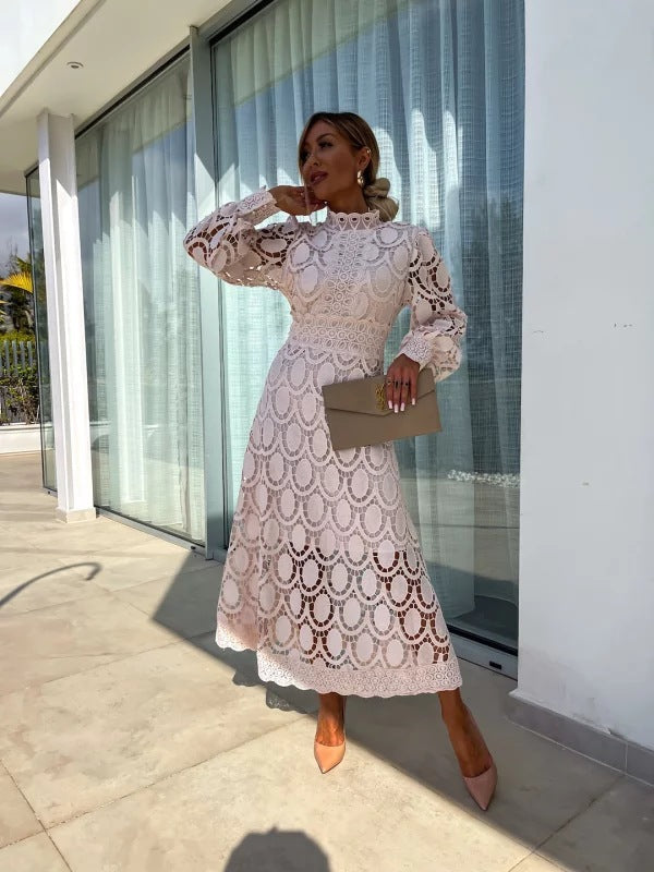 Georgia™ - Vestido de renda francesa elegante
