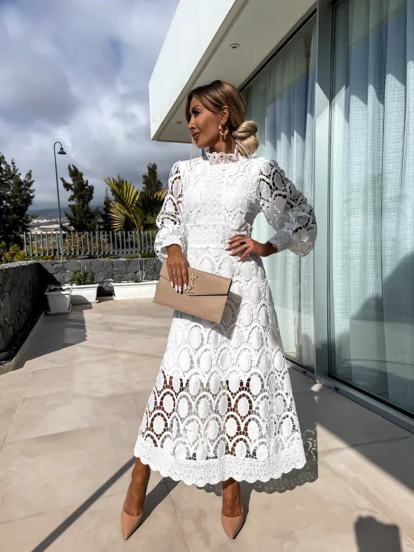 Georgia™ - Vestido de renda francesa elegante