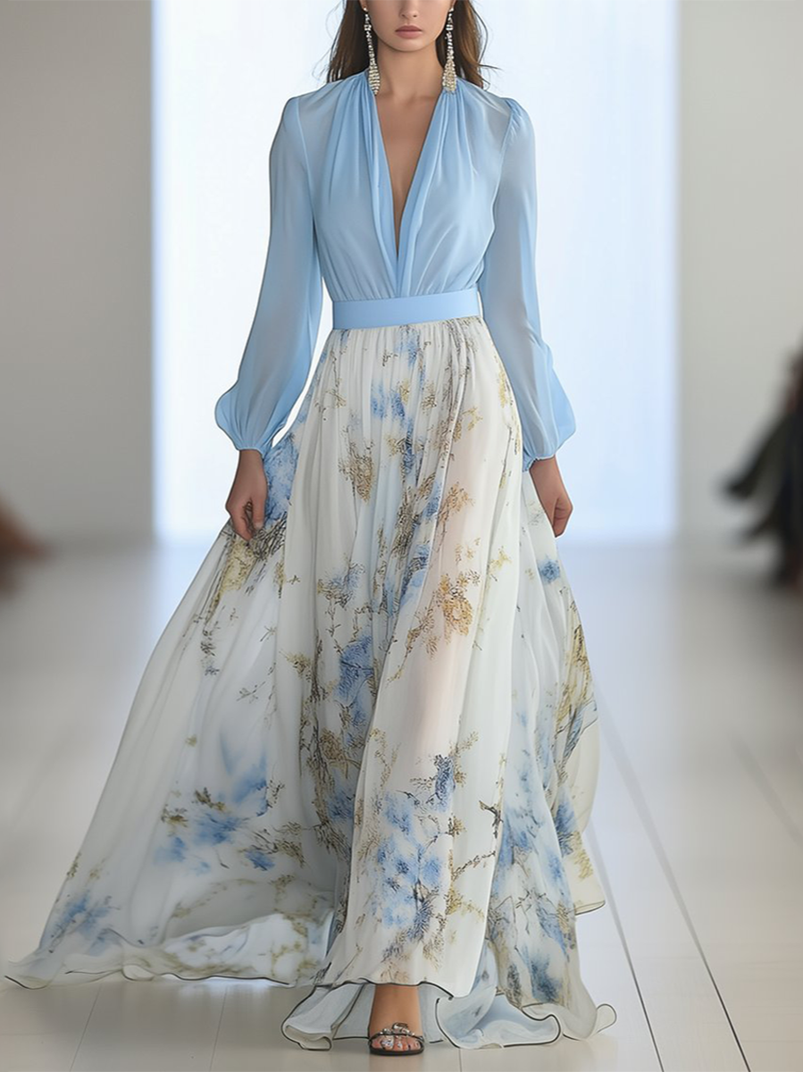 Penelope™ | Vestido Maxi Belle com Estampa Floral