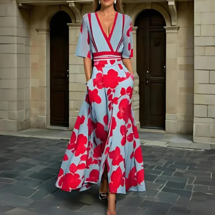 Michelle™ - Vestido Elegante com Flores