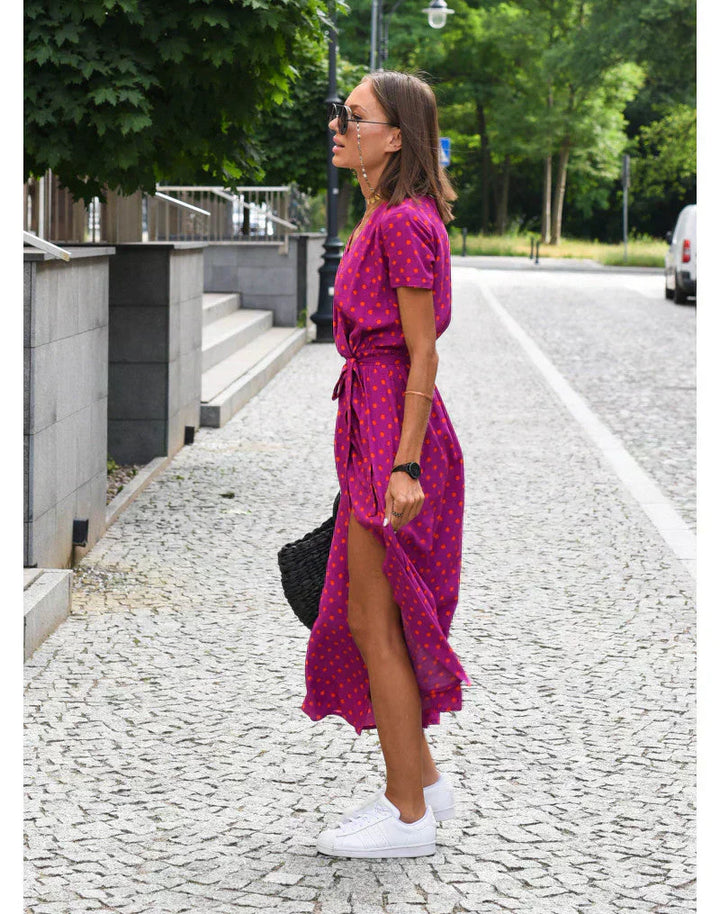 Suzanne - Vestido Elegante com Decote em V
