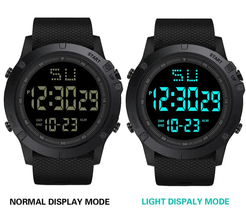Relógio Esportivo Militar Digital LED Resistente